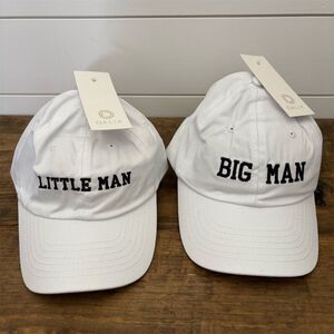 DALIX Father Son Matching Baseball‎ Caps White Adjustable new w/ tags
